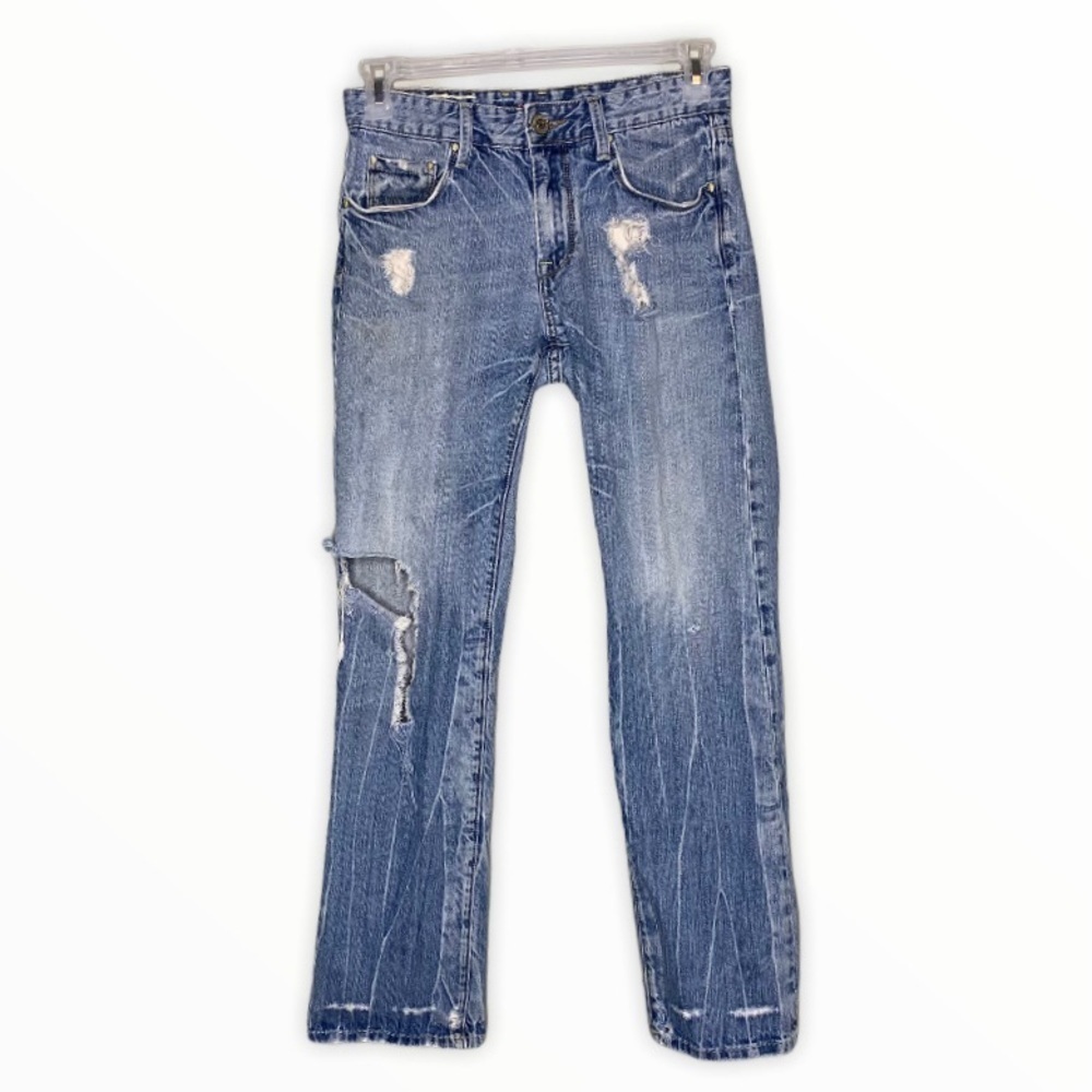 Vigoss David Straight Distressed Jeans
